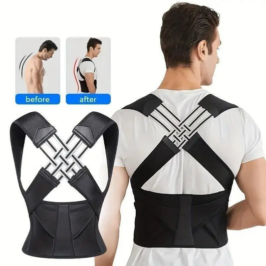Adjustable Back Posture Corrector/ Slouching Relieve Pain Belt Women Men Drpshippr
