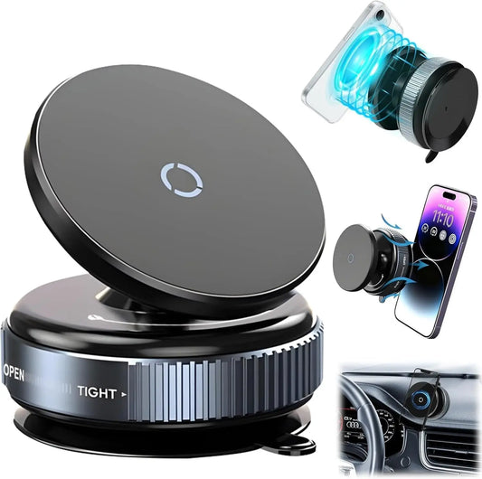 Car Dashboard Phone Holder 360° Vacuum Magnetic Phone Stand Drpshippr