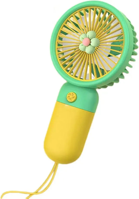 Portable Handheld Fan - Ultra Quiet Little Flower Handheld Fan | Battery Operated Fan, Handheld Fan for Outdoor Travel Commute 4485